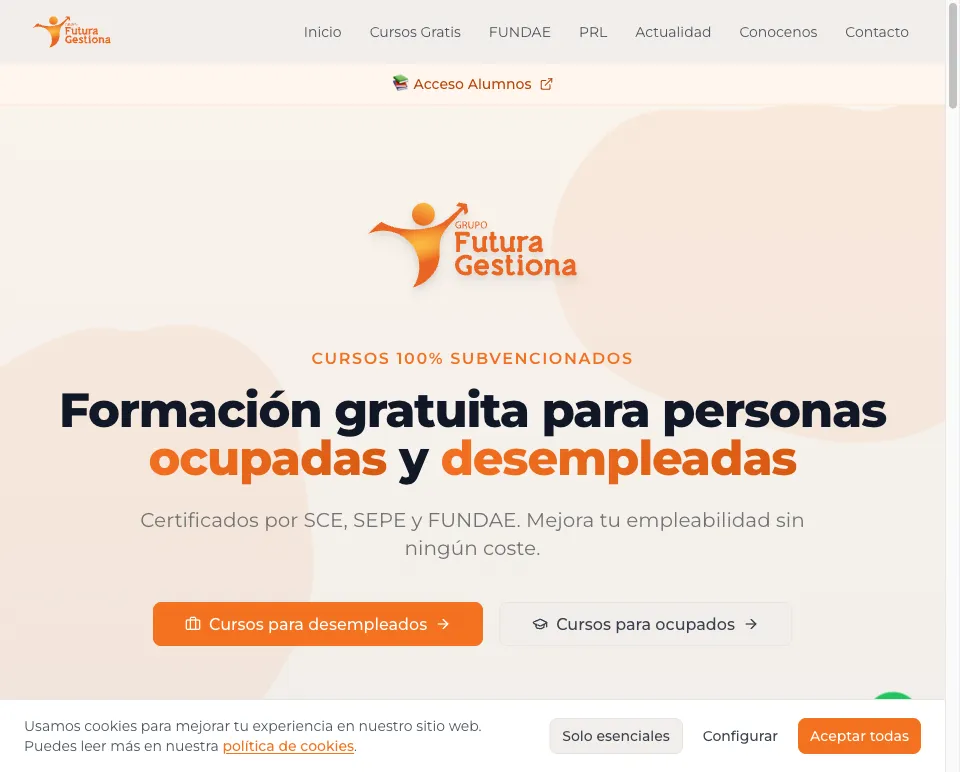 Grupo Futura Gestiona — Web + CRM