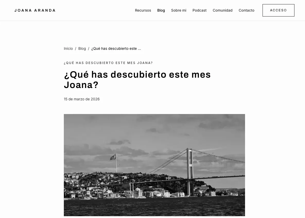 Joana Aranda — vista alternativa